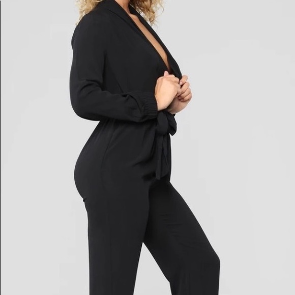 NWT Fashion Nova L/S Black Jumpsuit - Picture 7 of 14